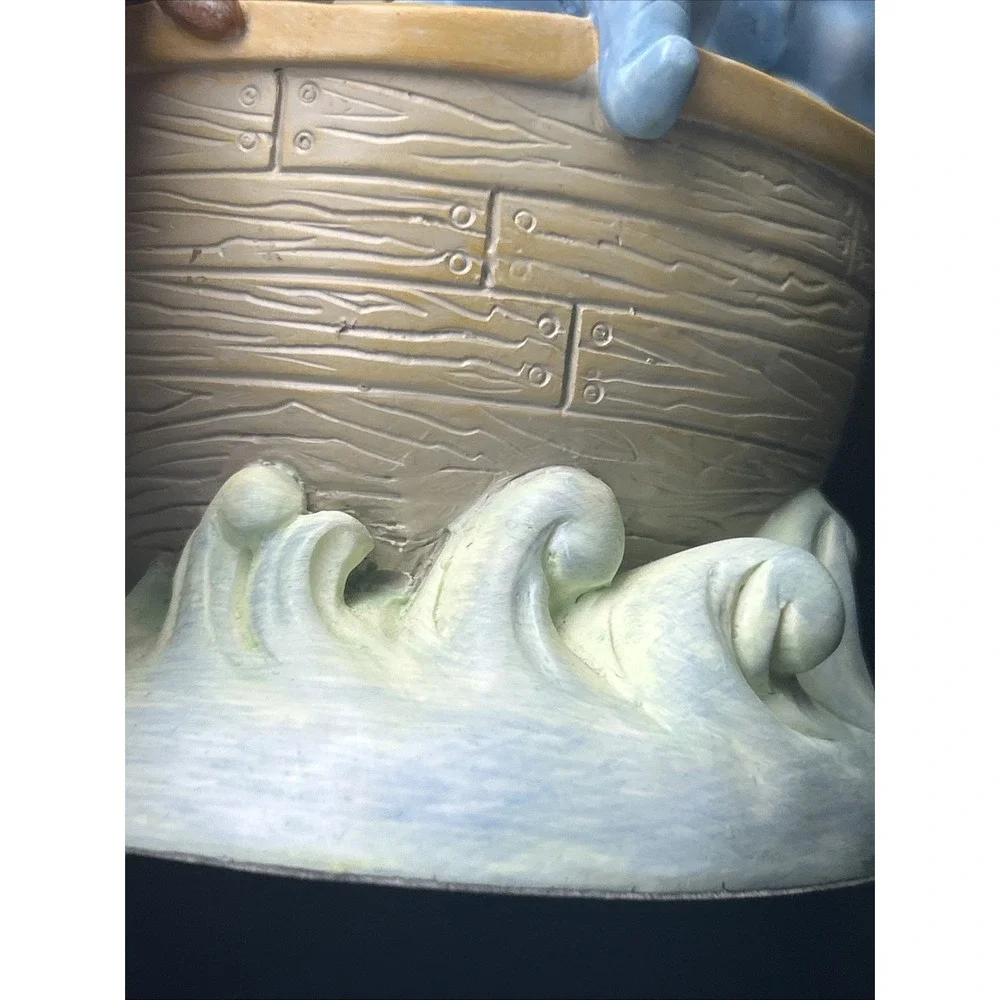 David Walker Noah's Ark Vintage Bookend by Michael And Company. Lion Sheep Boat